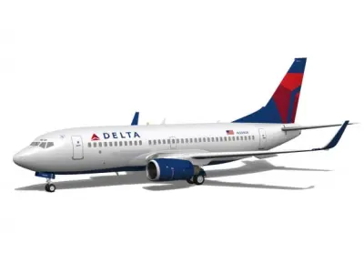 Delta Airlines Boeing 737-700w 3D model