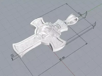cross  Jesus   3D print model