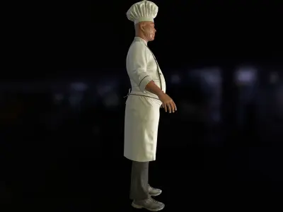 Master Chef with High-Quality 3D Models 3D model