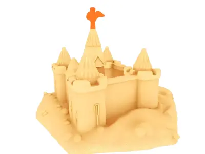 pack varios kids and decoration Low-poly 3D model