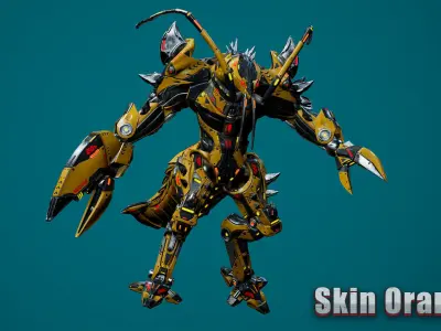 Sci-Fi Lobster Low-poly 3D model