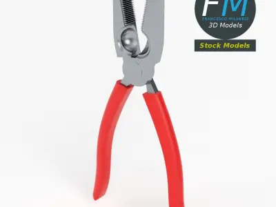 Linesman pliers 3D model