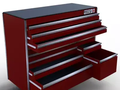 Professional Rolling Tool Box 3D model
