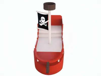 Pirate Ship Low-poly 3D model from CGTrader - Low-poly
