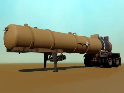 Old Pump Trailer 3D model