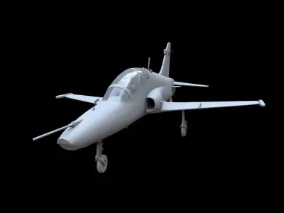 BAe Hawk 128 Free low-poly 3D model