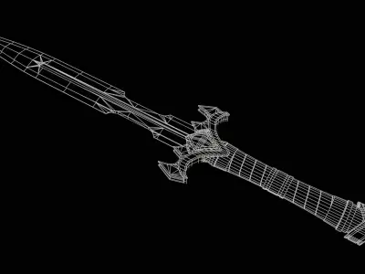 Clandestine - Inquisitor Dagger Low-poly 3D model