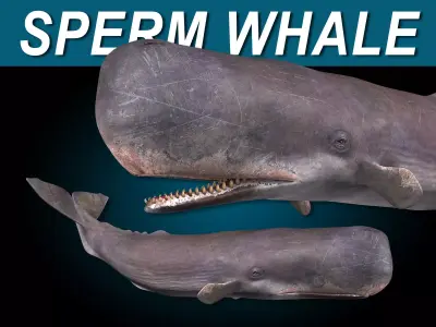 Sperm Whale 3D model order