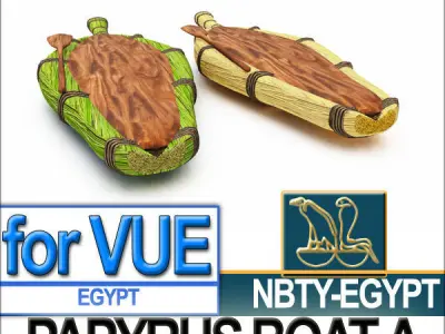 Ancient Egypt Ships Boats Collection 3D Model Pack