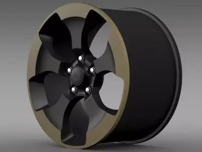 Jeep Wrangler Dragon Edition 2014 rim 3D model
