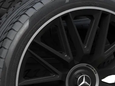 Mercedes wheels 3D model by zifir3d