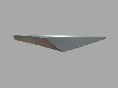 Car Spoiler 012 Low-poly 3D model