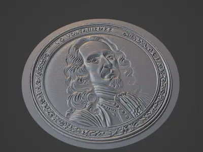 Voltaire Medallion 3D print model purchase