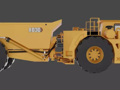 Underground Mining Trucks AD30 3d Model 3D model
