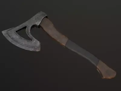 Axe tomahawk Low-poly 3D model