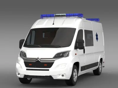 Citroen Jumper Ambulance 2017 3D model