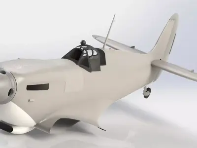 Spitfire Fuselage 3D print model
