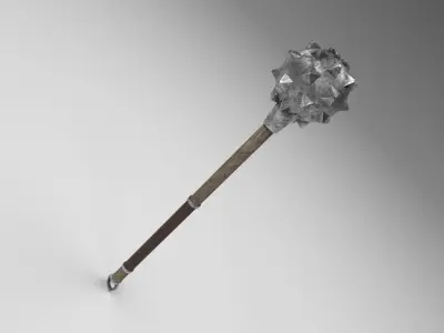 Medieval mace 2 Free low-poly 3D model