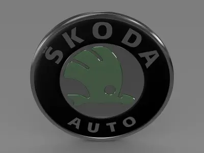Scoda old logo 3D model