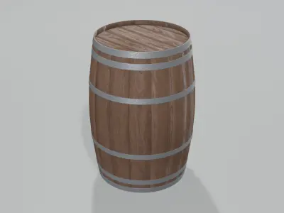 Heavy Toasted Bourbon Barrel 3D model
