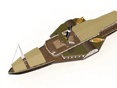 Ship historical Free 3D model