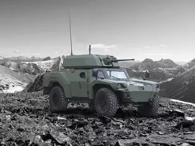 Otokar AKREP II Low-poly 3D model