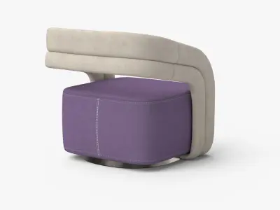 armchair 3D model 7