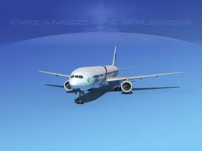 Boeing 777-300 MP Pakistan Airlines 3D model