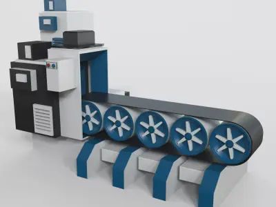 Conveyor Belt 3D model order