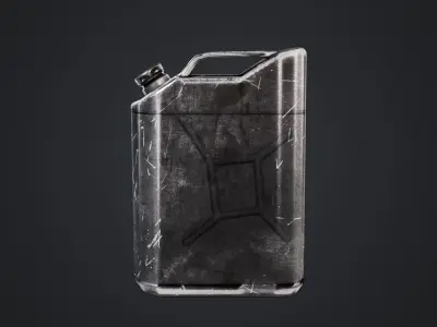 Fuel Can Low-poly 3D model