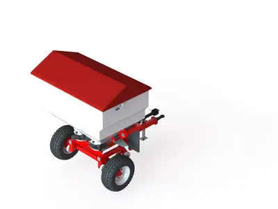 WG 0008 - Semi-mounted fertilizer 1000 kg 3D model
