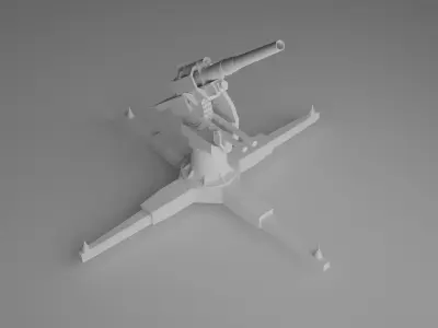 Antiaircraft model 3D print model