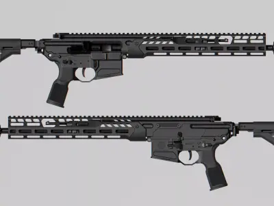 SIG Sauer CSAW RECCE MCX Spear LT Low-poly 3D model