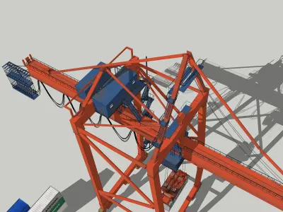 Crane container 3D model