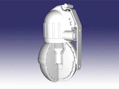RGO  RGN in section 3D print model