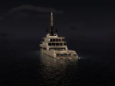  Alabama Superyacht Night Scene 