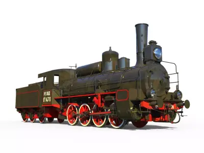 Russian locomotive class Ov 3D model