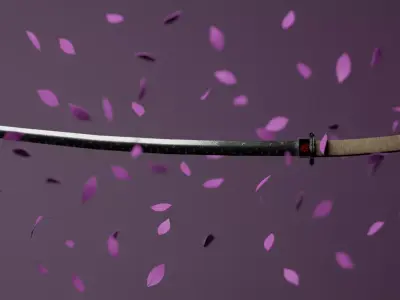 Katana Game Ready Model Low-poly 3D model