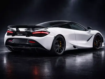 McLaren Inspired White Sports Car Model 3D model