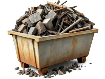 Construction Debris Container Model Pack Low-poly 3D model