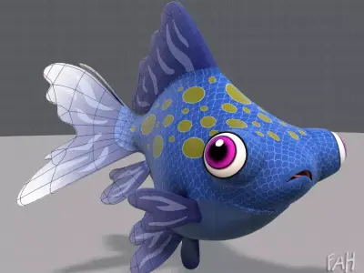 Fish V02 Low-poly 3D model