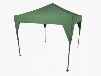 Pop Up Canopy Green Low-poly 3D model