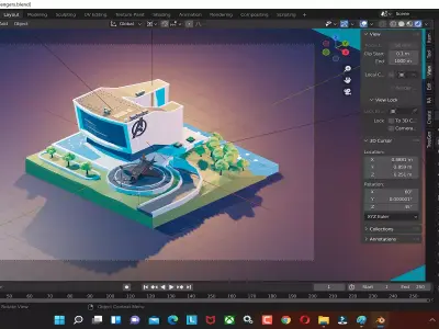 Avengers headquarters mcu Free 3D model