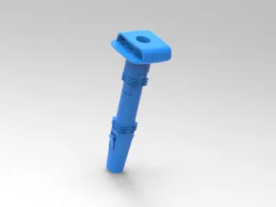 Automotive plastic snap fixer 3D model