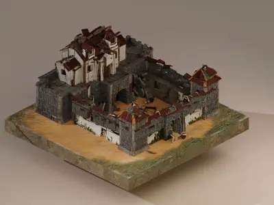  Warrior Barracks Level 15 3D model