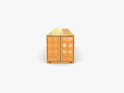 40ft Shipping Container Containerships 3D model