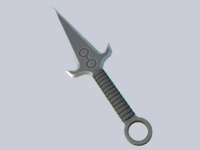 Kunai Low-poly 3D model shop
