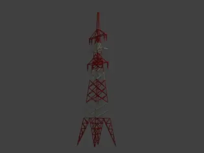 Electric Tower Free low-poly 3D model purchase