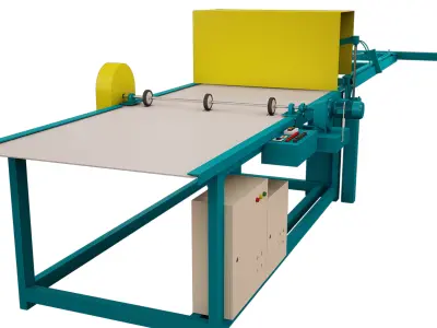 Roll Split Machine 3D model