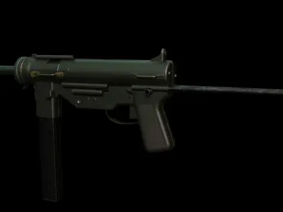 M3 Grease Gun Low-poly 3D model buy